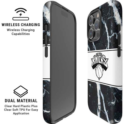 NBA New York Knicks Marble iPhone 16 Pro Magsafe Impact Case